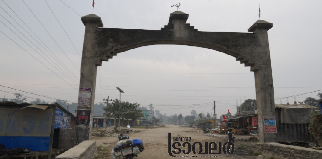 christynepal old maoist village gate